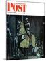 "Armor" Saturday Evening Post Cover, November 3,1962-Norman Rockwell-Mounted Giclee Print