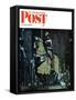 "Armor" Saturday Evening Post Cover, November 3,1962-Norman Rockwell-Framed Stretched Canvas