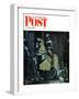 "Armor" Saturday Evening Post Cover, November 3,1962-Norman Rockwell-Framed Giclee Print