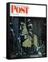 "Armor" Saturday Evening Post Cover, November 3,1962-Norman Rockwell-Framed Stretched Canvas