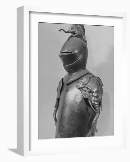 Armor Worn by Danish King Christian Iv, Carousels Decorated with Elephant Heads-null-Framed Photographic Print