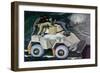 Armored Car in White-null-Framed Art Print