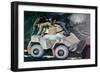 Armored Car in White-null-Framed Art Print