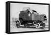 Armored Car on Rails, Baghdad, Iraq, 1917-1919-null-Framed Stretched Canvas