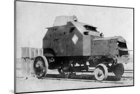 Armored Car on Rails, Baghdad, Iraq, 1917-1919-null-Mounted Premium Giclee Print