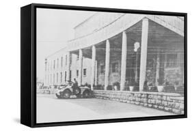 Armored Car Outside Iraqi Presidential Palace-null-Framed Stretched Canvas