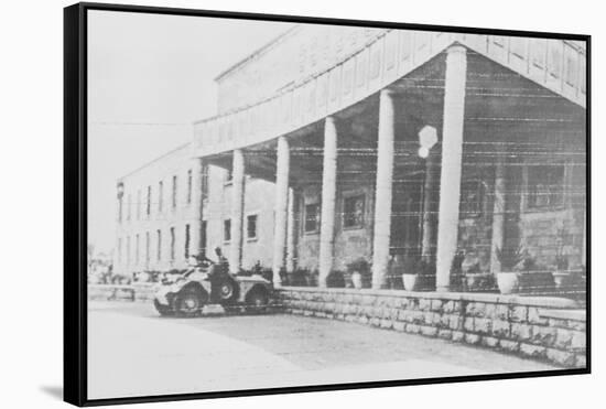 Armored Car Outside Iraqi Presidential Palace-null-Framed Stretched Canvas