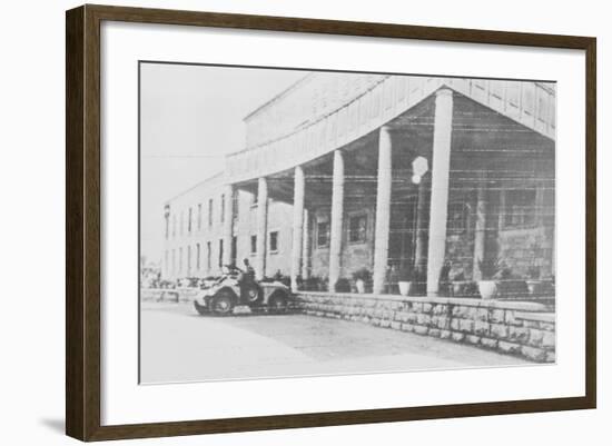 Armored Car Outside Iraqi Presidential Palace-null-Framed Photographic Print