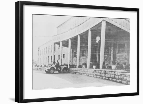 Armored Car Outside Iraqi Presidential Palace-null-Framed Photographic Print