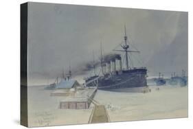 Armored Cruiser Rossia, 1897-Konstantin Vasilyevich Isenberg-Stretched Canvas