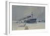 Armored Cruiser Rossia, 1897-Konstantin Vasilyevich Isenberg-Framed Giclee Print