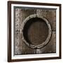 Armored Metal Porthole Background-Andrey_Kuzmin-Framed Premium Giclee Print