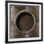 Armored Metal Porthole Background-Andrey_Kuzmin-Framed Premium Giclee Print