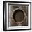 Armored Metal Porthole Background-Andrey_Kuzmin-Framed Art Print