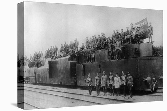 Armored Train No 12, 1919-Karl Karlovich Bulla-Stretched Canvas