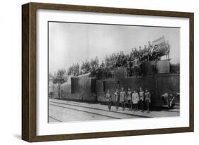 Armored Train No 12, 1919-Karl Karlovich Bulla-Framed Giclee Print