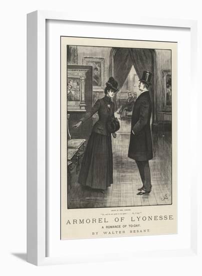 Armorel of Lyonesse, a Romance of To-Day-Frederick Barnard-Framed Giclee Print