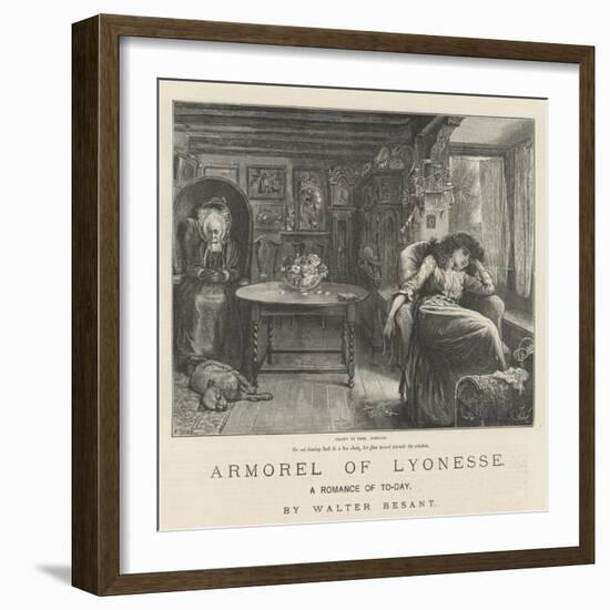 Armorel of Lyonesse, a Romance of To-Day-Frederick Barnard-Framed Giclee Print