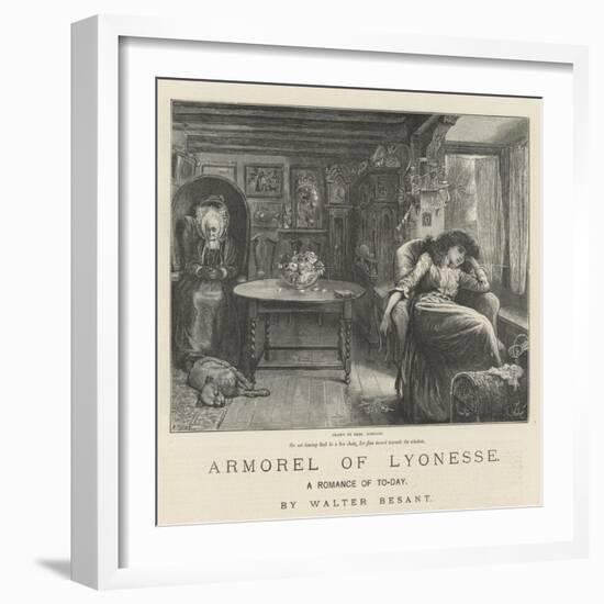 Armorel of Lyonesse, a Romance of To-Day-Frederick Barnard-Framed Giclee Print