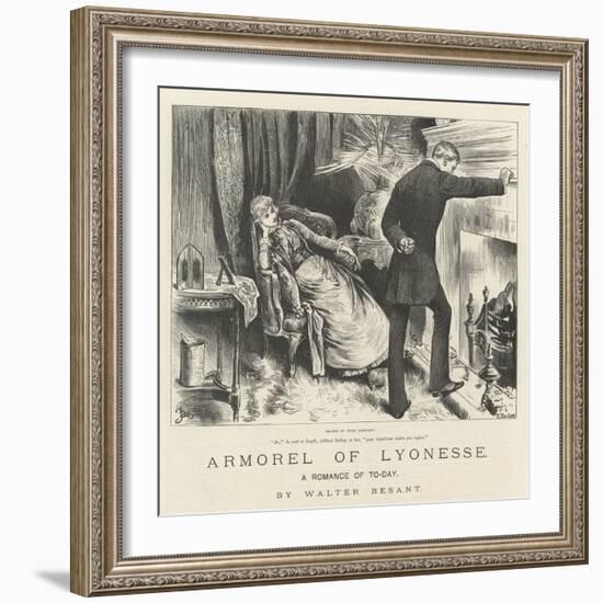 Armorel of Lyonesse, a Romance of To-Day-Frederick Barnard-Framed Giclee Print