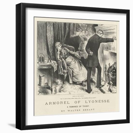 Armorel of Lyonesse, a Romance of To-Day-Frederick Barnard-Framed Giclee Print