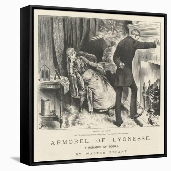 Armorel of Lyonesse, a Romance of To-Day-Frederick Barnard-Framed Stretched Canvas