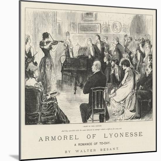 Armorel of Lyonesse, a Romance of To-Day-Frederick Barnard-Mounted Giclee Print