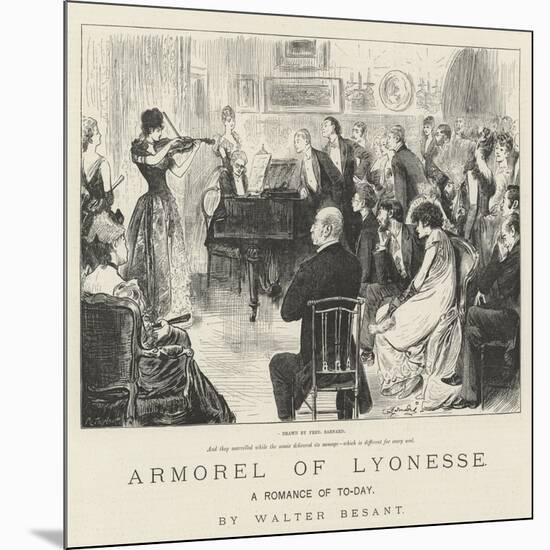 Armorel of Lyonesse, a Romance of To-Day-Frederick Barnard-Mounted Giclee Print