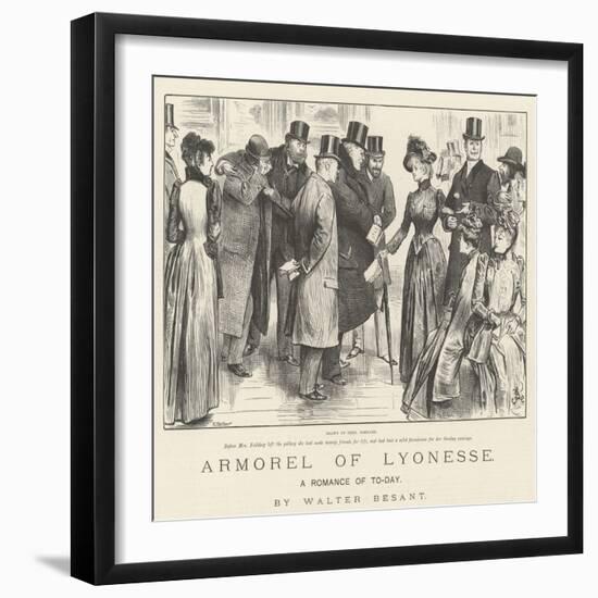 Armorel of Lyonesse, a Romance of To-Day-Frederick Barnard-Framed Giclee Print