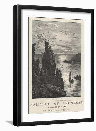 Armorel of Lyonesse, a Romance of To-Day-Frederick Barnard-Framed Giclee Print