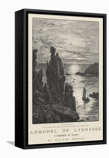 Armorel of Lyonesse, a Romance of To-Day-Frederick Barnard-Framed Stretched Canvas