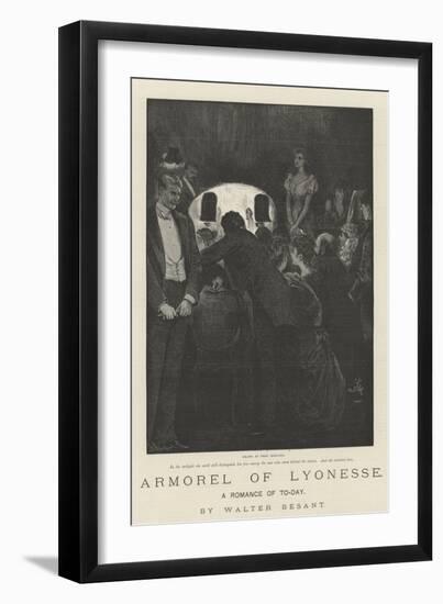 Armorel of Lyonesse, a Romance of To-Day-Frederick Barnard-Framed Giclee Print