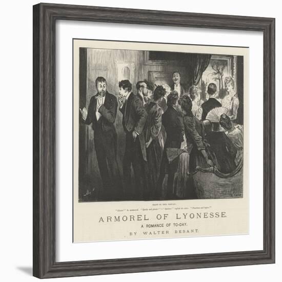 Armorel of Lyonesse, a Romance of To-Day-Frederick Barnard-Framed Giclee Print