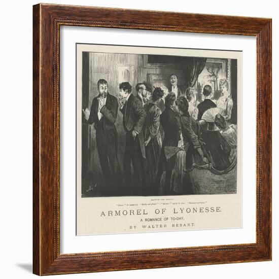 Armorel of Lyonesse, a Romance of To-Day-Frederick Barnard-Framed Giclee Print