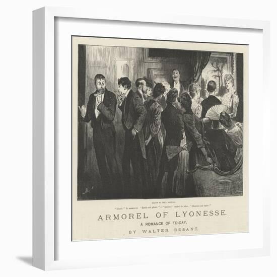 Armorel of Lyonesse, a Romance of To-Day-Frederick Barnard-Framed Giclee Print