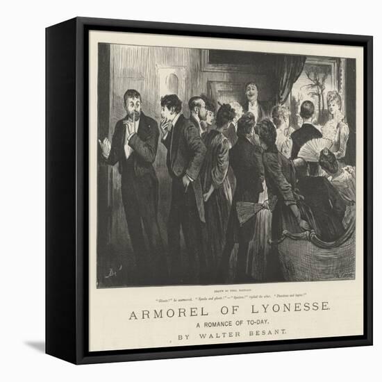 Armorel of Lyonesse, a Romance of To-Day-Frederick Barnard-Framed Stretched Canvas