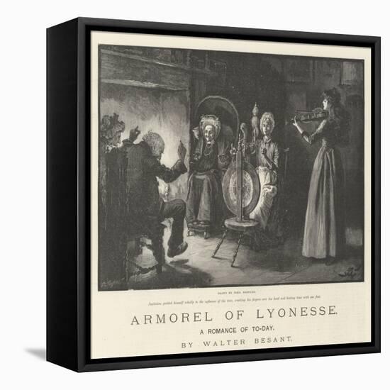 Armorel of Lyonesse, a Romance of To-Day-Frederick Barnard-Framed Stretched Canvas