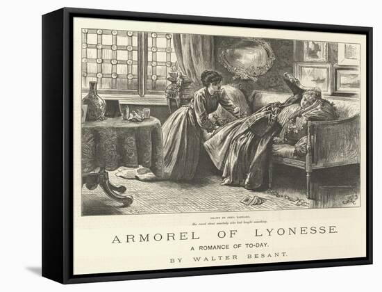 Armorel of Lyonesse, a Romance of To-Day-Frederick Barnard-Framed Stretched Canvas