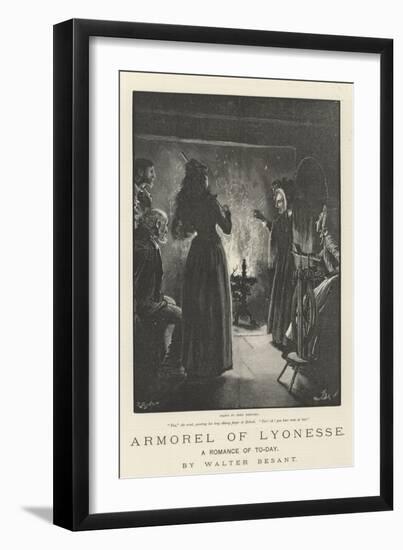 Armorel of Lyonesse, a Romance of To-Day-Frederick Barnard-Framed Premium Giclee Print