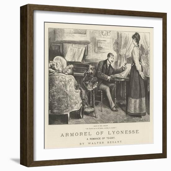 Armorel of Lyonesse, a Romance of To-Day-Frederick Barnard-Framed Giclee Print