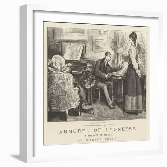 Armorel of Lyonesse, a Romance of To-Day-Frederick Barnard-Framed Giclee Print