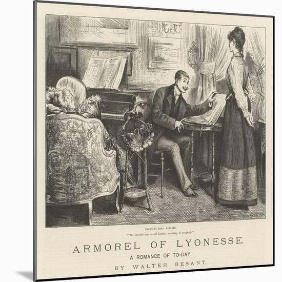 Armorel of Lyonesse, a Romance of To-Day-Frederick Barnard-Mounted Giclee Print