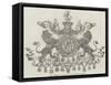 Armorial Achievement of Field-Marshal Arthur Duke of Wellington, Kg, Gcb, Gch-null-Framed Stretched Canvas