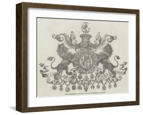 Armorial Achievement of Field-Marshal Arthur Duke of Wellington, Kg, Gcb, Gch-null-Framed Giclee Print