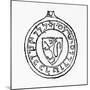 Armorial Seal Featuring a Lion Rampant of Kalonymos Ben Todros Isaiah Cohen of Narbonne, France,…-null-Mounted Giclee Print