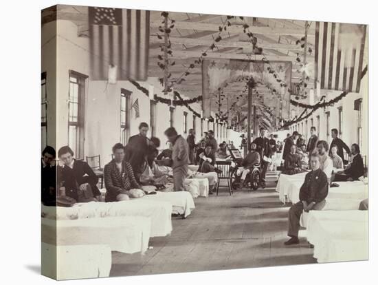 Armory Square Hospital, Washington, 1863-65-American School-Stretched Canvas