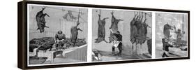 Armour Company's Pig Slaughterhouse, Chicago, Illinois, USA, 1892-null-Framed Stretched Canvas