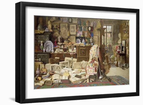 'Armour, Prints, Pictures, Pipes, China (All Crack'D) Old Rickety Tables, and Chairs Broken-Benjamin Walter Spiers-Framed Giclee Print