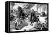 Armoured Belgian Troops under Attack by Uhlans, First World War, 1914-null-Framed Stretched Canvas