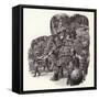 Armoured Chinese Army Elephant-Pat Nicolle-Framed Stretched Canvas